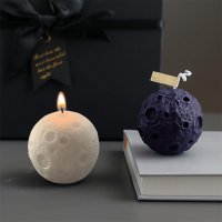 Силиконов молд Луна , фондан , сапун , гипс , епоксидна смола , 3D луна , пълнолуние, снимка 1 - Други - 39852485