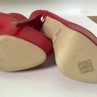 Osmose 36 червени боти платформа сандал естествена кожа висок ток, снимка 8 - Дамски елегантни обувки - 34479485