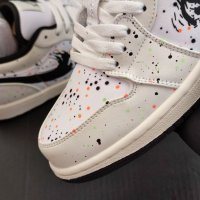 Nike Air Jordan 1 Low Paint Splash Colors Нови Оригинални Обувки Размер 40 Номер 25см Маратонки , снимка 4 - Маратонки - 41421498