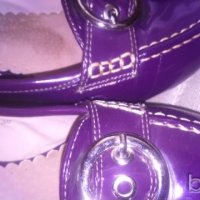 Лилави Кожени Дамски Обувки Ново , снимка 2 - Дамски обувки на ток - 44229933