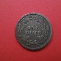 Рядка сребърна монета 1 дайм 1897 САЩ, снимка 1 - Нумизматика и бонистика - 41866690