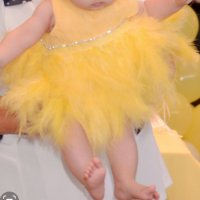 Рокля с пера за бебе , снимка 3 - Бебешки рокли - 40756671