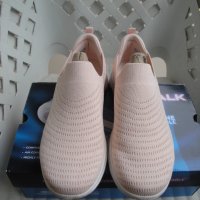 Дамски ежедневни обувки / еспадрили / мокасини Skechers – Go Walk 5, 124250/LTPK, Light Pink, кецове, снимка 12 - Дамски ежедневни обувки - 40653277