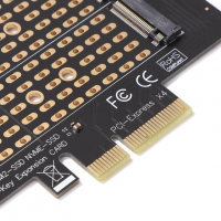 Адаптер PCI Express PCIE to M2 Adapter NVME SATA, снимка 4 - Кабели и адаптери - 36138355