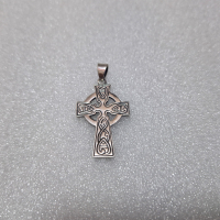 Келтски Сребърен Кръст(проба 925)-8,64 грама, снимка 1 - Колиета, медальони, синджири - 44635887