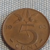 Три монети 10 сантима 1921г. Франция / 1 гулдена 1973г. / 5 цента 1963г. Недерландия 31817, снимка 6 - Нумизматика и бонистика - 44524697