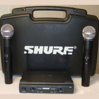 ДВА БЕЗЖИЧНИ МИКРОФОНА Shure-Sm58 Vocal artist Uhf в куфарче , снимка 3 - Микрофони - 36273033