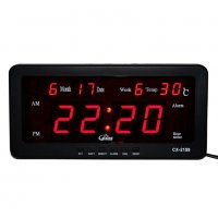 2158 LED електронен часовник CX-2158, свети в червено, снимка 1 - Други стоки за дома - 35727550