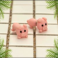 Обеци 🐷 PIGGIES 🐷 , снимка 2 - Обеци - 34417629