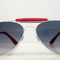 Слънчеви очила Ray-Ban AVIATOR CRAFT RB3422Q- white/red, снимка 4 - Слънчеви и диоптрични очила - 41024795