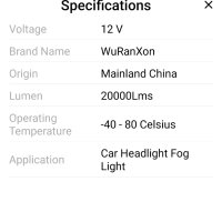 Уникални H7 лед LED крушки, 3000к топло жълта светлина 12V, снимка 5 - Аксесоари и консумативи - 44318862