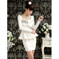 официална бяла сватбена рокля за подписване или кръщене костюм, снимка 2 - Рокли - 44549883