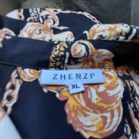 ZHENZI - шарена рокля риза, снимка 4 - Рокли - 34326551