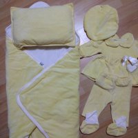 Плюшен комплект за изписване на бебе - Перфектно състояние, снимка 3 - Комплекти за бебе - 34635080
