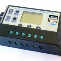   Соларен контролер с дисплей за 12 и 24  сволтови акумулатори и системи, снимка 1 - Къмпинг осветление - 41160904