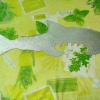 Стилизиран образ на акула от ламарина, снимка 2 - Други - 41384919