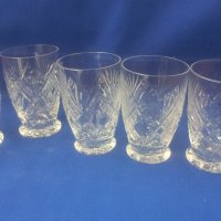 Кристални чаши за безлкохолно, гравюра, 5 бр , снимка 8 - Чаши - 40379842