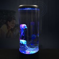 Настолна Лед лампа с медузи, снимка 2 - Лед осветление - 42607715