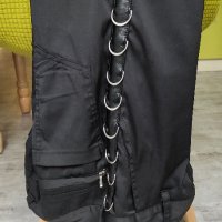 Мъжки панталони с кожен кант и метални халки, снимка 2 - Панталони - 41963110