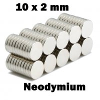 10x2mm МАГНИТ неодимов N52, Neodymium magnet NdFeB magnit, снимка 4 - Други стоки за дома - 35715791
