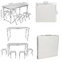 Сгъваема градинска маса със 4 стола , снимка 12 - Къмпинг мебели - 41980965