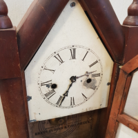 Стар античен механичен настолен часовник, снимка 7 - Антикварни и старинни предмети - 36332920