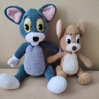 Плетени играчки Том и Джери , снимка 3 - Други - 41490285