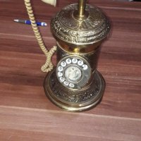 Ретро  бронзов  телефон N.E.C, снимка 2 - Антикварни и старинни предмети - 41649544