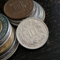 Монета - Швейцария - 10 рапен | 1984г., снимка 1 - Нумизматика и бонистика - 34044734