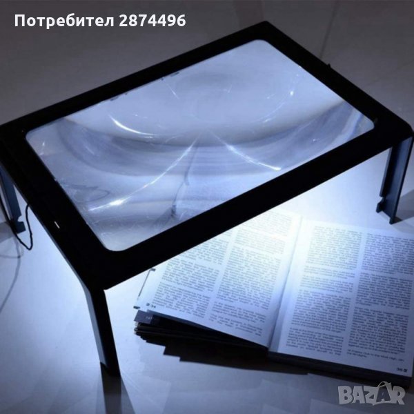 2121 Увеличителен екран с лупа и сгъваеми крачета, снимка 1