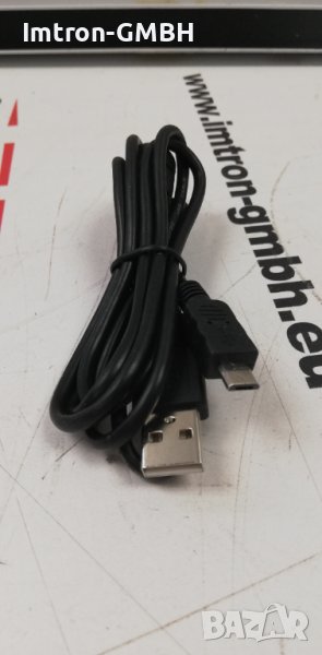 Кабел USB 2.0 към Micro USB черен  1.2m, снимка 1