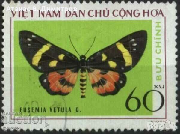 Клеймованa маркa Фауна Пеперудa 1976 от Виетнам, снимка 1