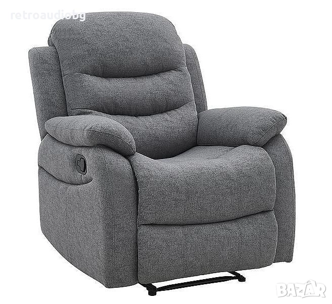  Релакс фотьойл НЕРОН в сив цвят, снимка 1