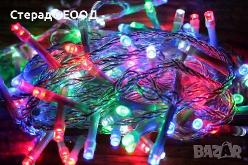 СВЕТЕЩА ВЕРИГА СЪС 120 ЦВЕТНИ LEDs, снимка 1