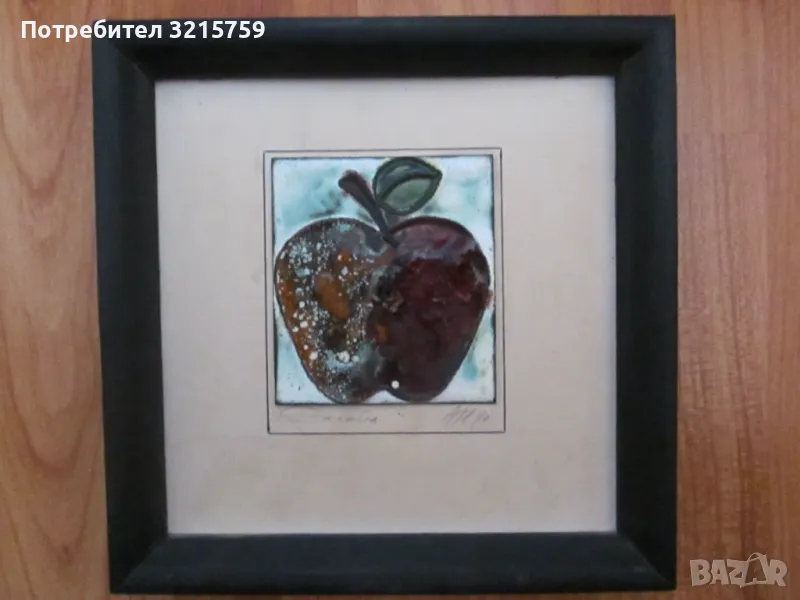Авторска картина-Емайл , подпис, снимка 1