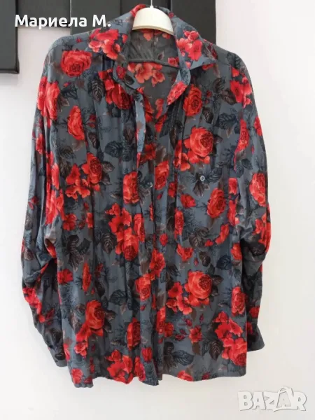 Памучна риза, oversize, S/M, снимка 1