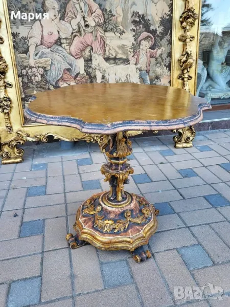 Италианска барокова масичка 065, снимка 1