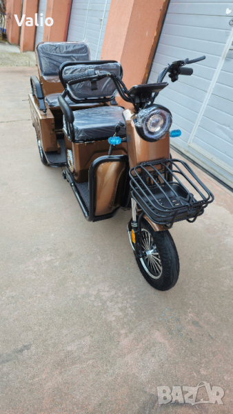 Електрическа триколка двуместна товарна 1000W, снимка 1