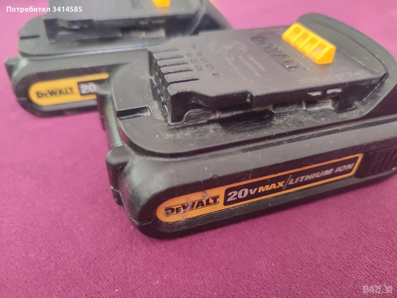 Батерии DeWALT DCB201 /20V, 1,5AH/, снимка 1