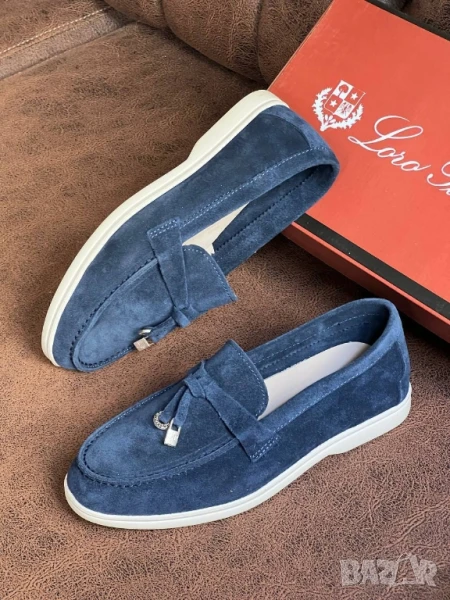 дамски мокасини от естествен велур loro piana , снимка 1