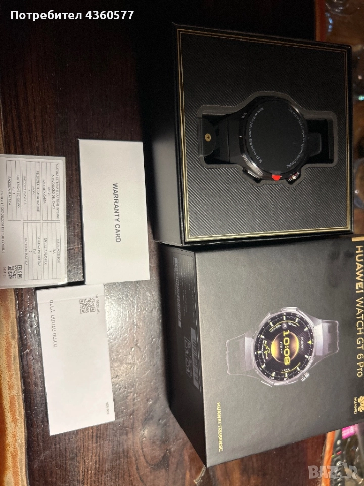 Huawei watch gt6 pro 46mm BLACK, снимка 1