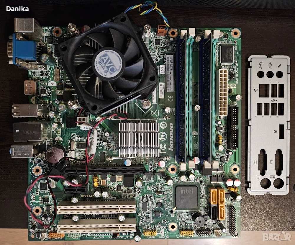 Работеща дънна платка Lenovo с Intel Core2 Duo E8400 - 3 GHz, снимка 1