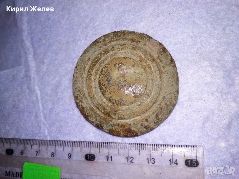 СТАРИНЕН ЕЛЕМЕНТ от УКРАСА на КОНСКА СБРУЯ ОГЛАВНИК - КОВАНО ЖЕЛЯЗО за КОЛЕКЦИЯ ВЪЗСТАНОВКИ 38622, снимка 1