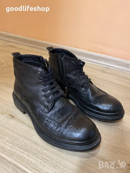 Мъжки боти от естествена кожа, снимка 1