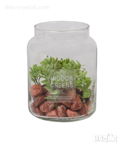 Декориран буркан за украса, снимка 1