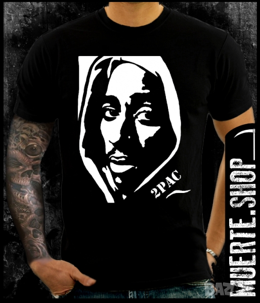 Тениска 2PAC STENCIL, снимка 1