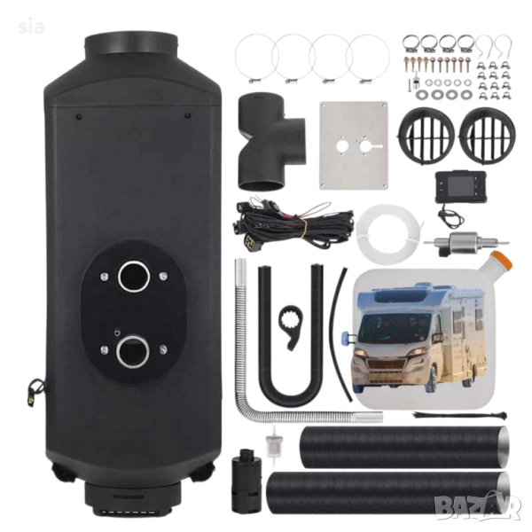 Суха дизелова печка за монтаж, мощност	2 kW, 5 kW или 8 kW , снимка 1