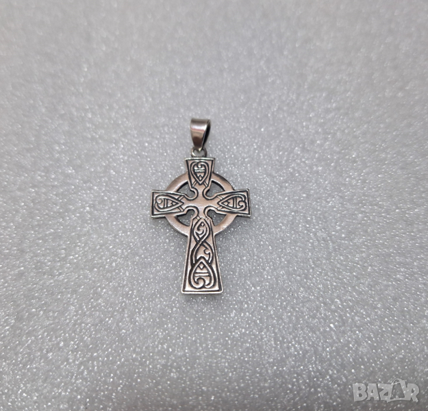 Келтски Сребърен Кръст(проба 925)-3,30 грама, снимка 1