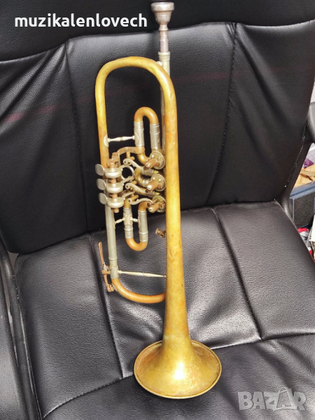 Miraphone Model 8R Rotary Bb Trumpet Made In Germany - Ротари Б Тромпет Vintage, снимка 1