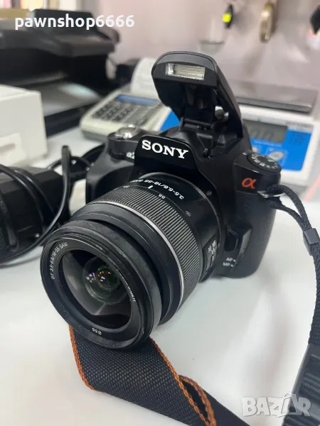 Фотоапарат Sony DSLR-A230 + Обектив Sony SAL1855, снимка 1